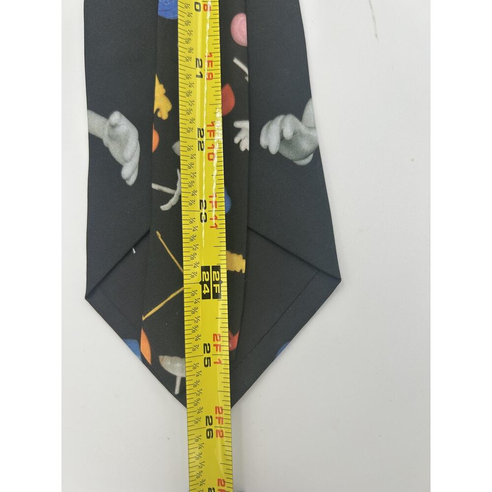 VTG Mr Potato Head Tie Black WallyWear Hasbro 90s Novelty USA Teacher Kidcore - Picture 8 of 10